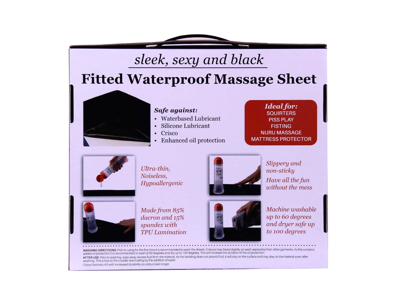 Eroticgel King Waterproof Fitted Sheet $89
